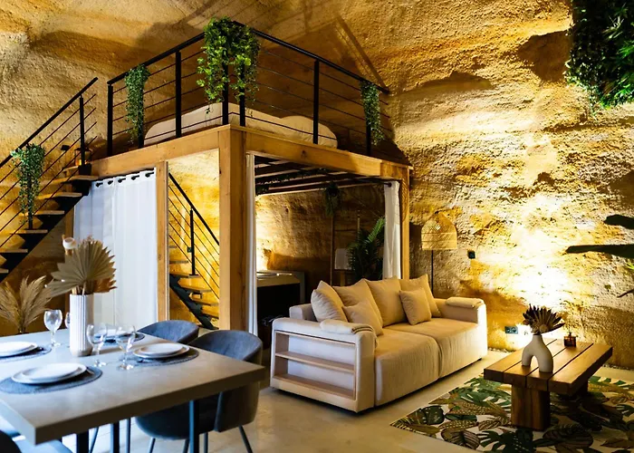 Le Temps Suspendu, Suite Troglodyte Avec Jacuzzi