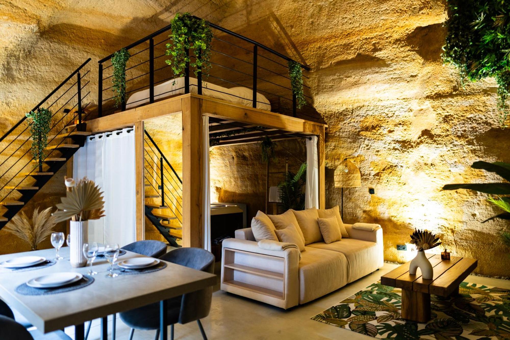 Apartment Le Temps Suspendu, Troglodyte Avec Jacuzzi